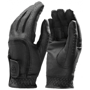 Ariat Tek Grip Glove Charcoal Bit Print 8.5