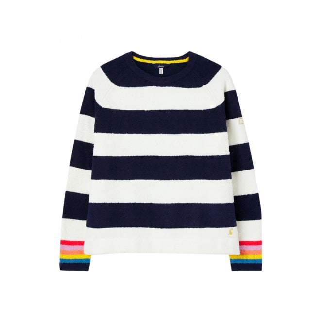 Joules Joules  Seaport Womens Chenille Jumper - Cream Navy Stripe